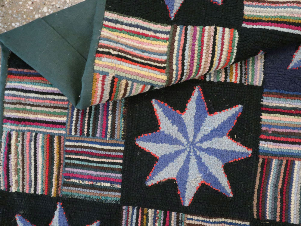 Antique American Hook Rug, No.21702 - Gss