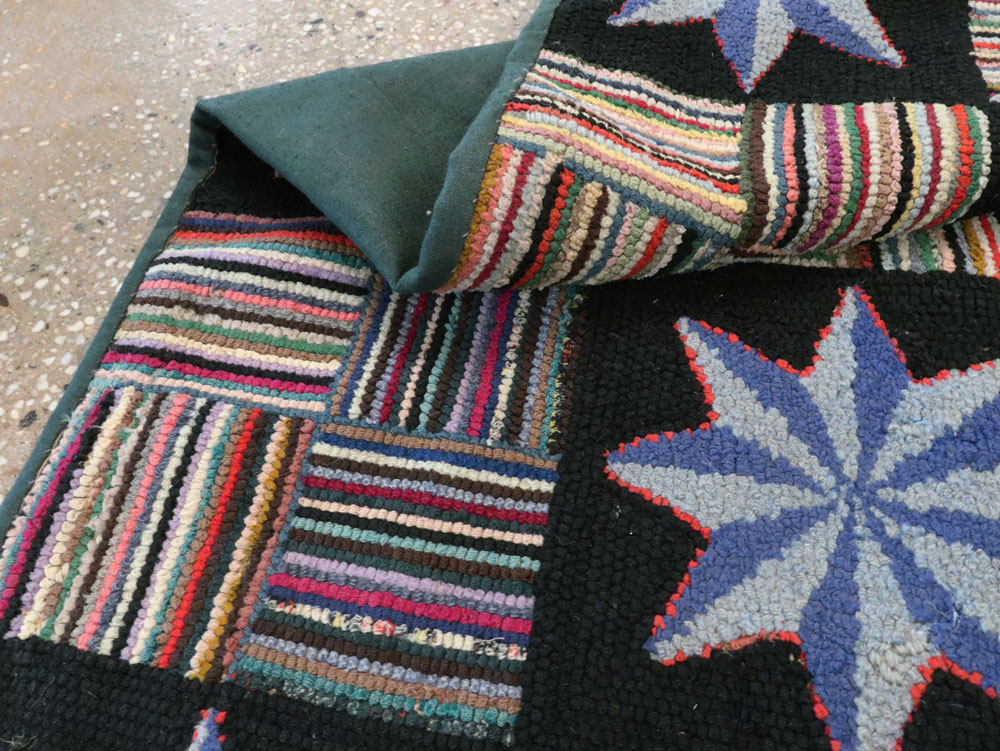 Antique American Hook Rug, No.21702 - Gss