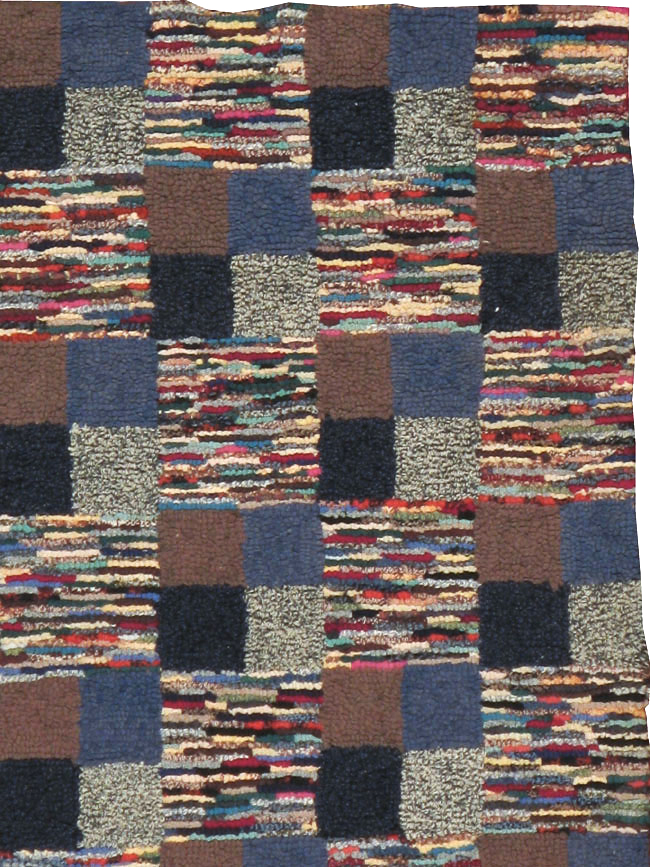 Antique American Hook Rug, No.21709 - Gss