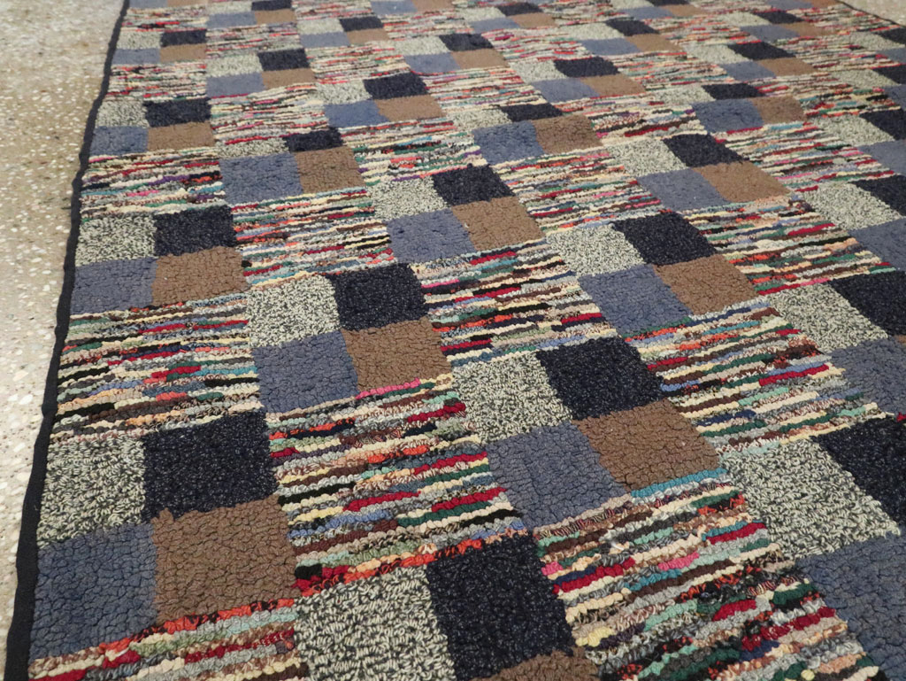 Antique American Hook Rug, No.21709 - Gss