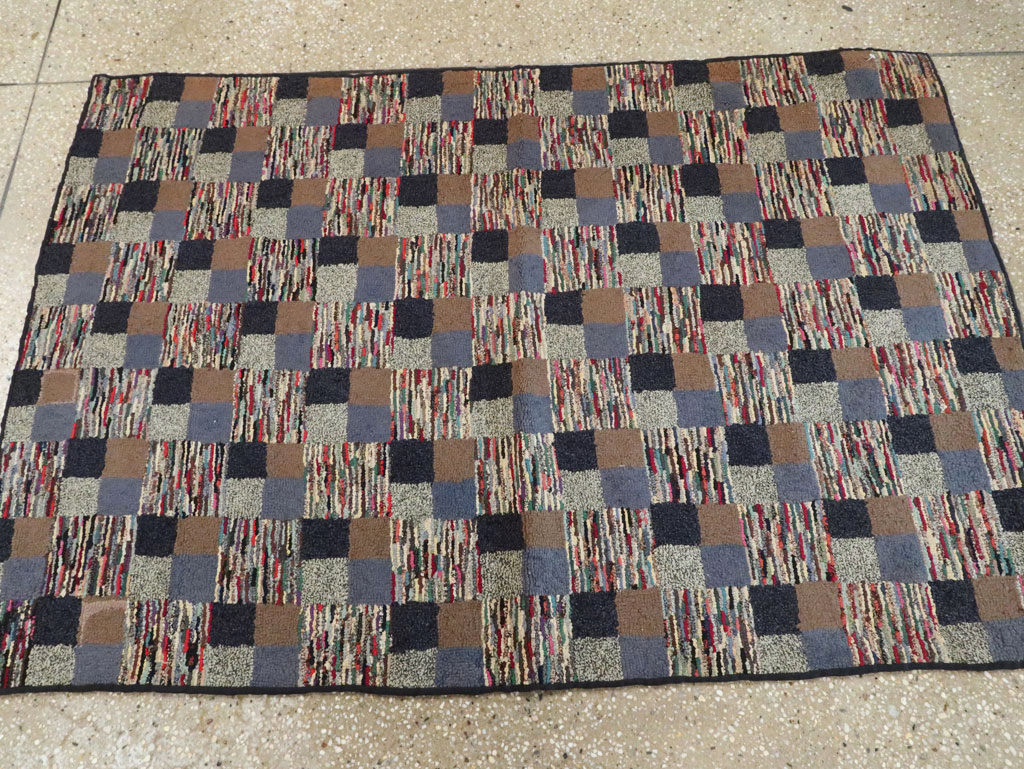 Antique American Hook Rug, No.21709 - Gss