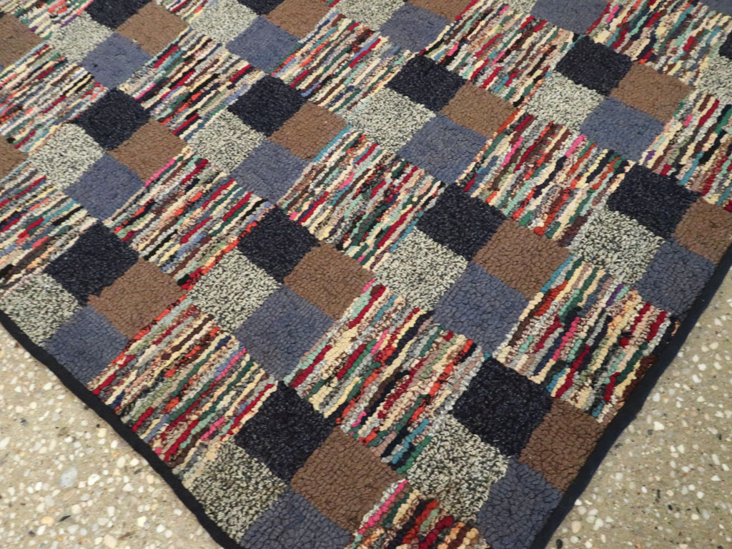 Antique American Hook Rug, No.21709 - Gss