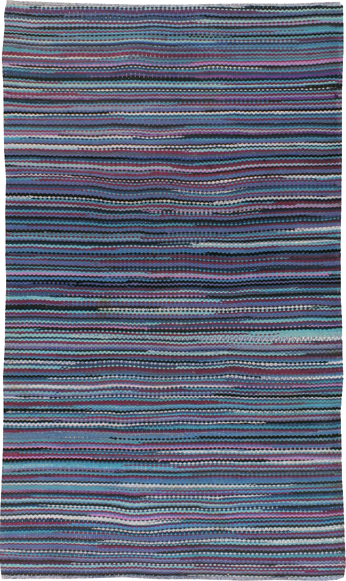 Vintage American Braid Rug, No.21717 - Gss