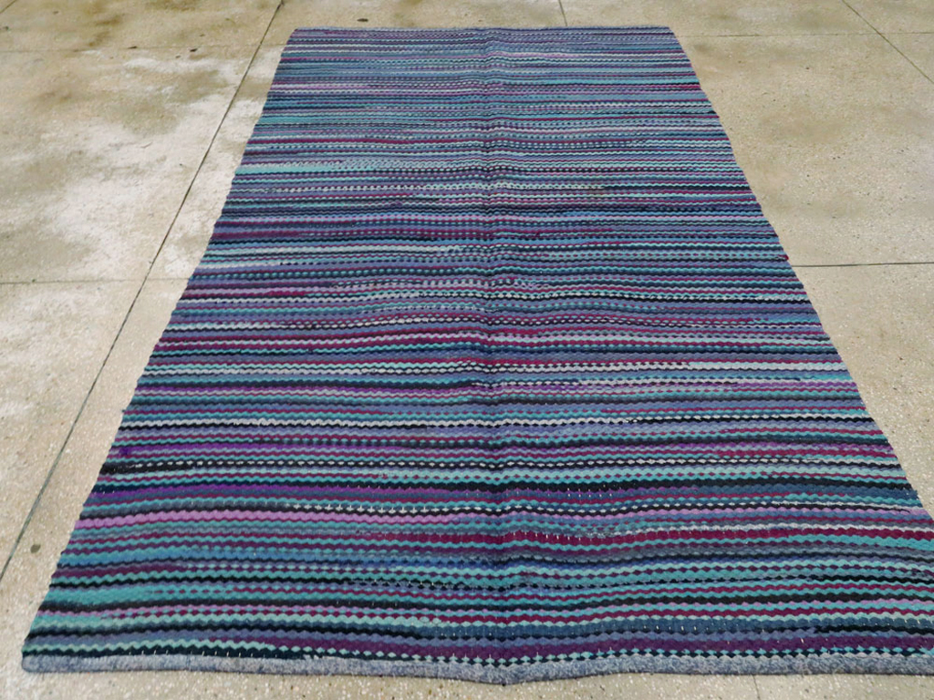 Vintage American Braid Rug, No.21717 - Gss