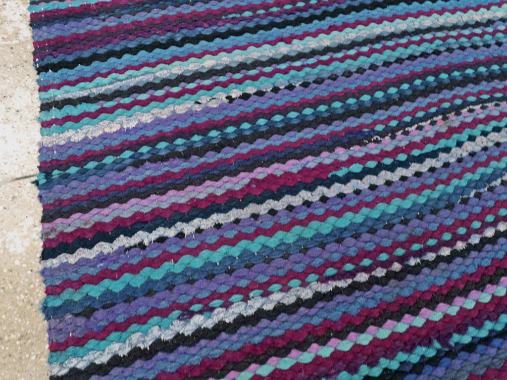 Vintage American Braid Rug, No.21717 - Gss