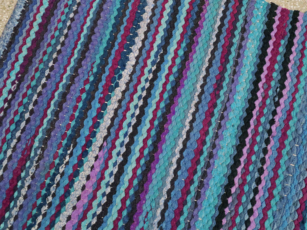 Vintage American Braid Rug, No.21717 - Gss