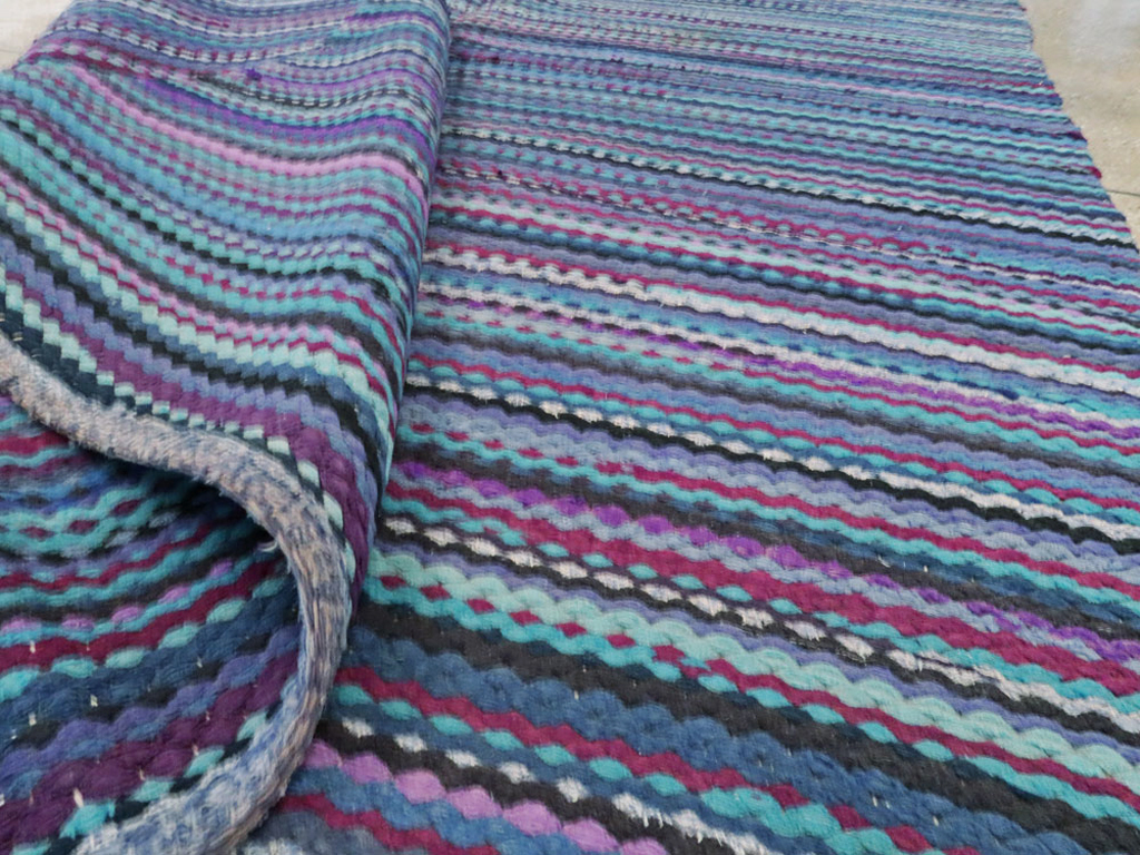 Vintage American Braid Rug, No.21717 - Gss