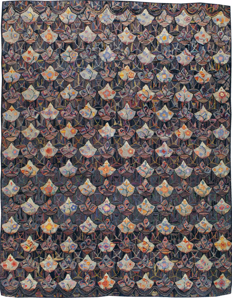 Antique American Hook Rug, No.21719 - Gss