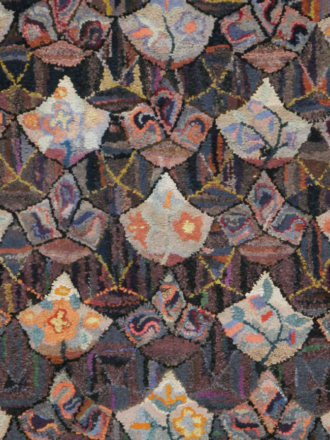 Antique American Hook Rug, No.21719 - Gss