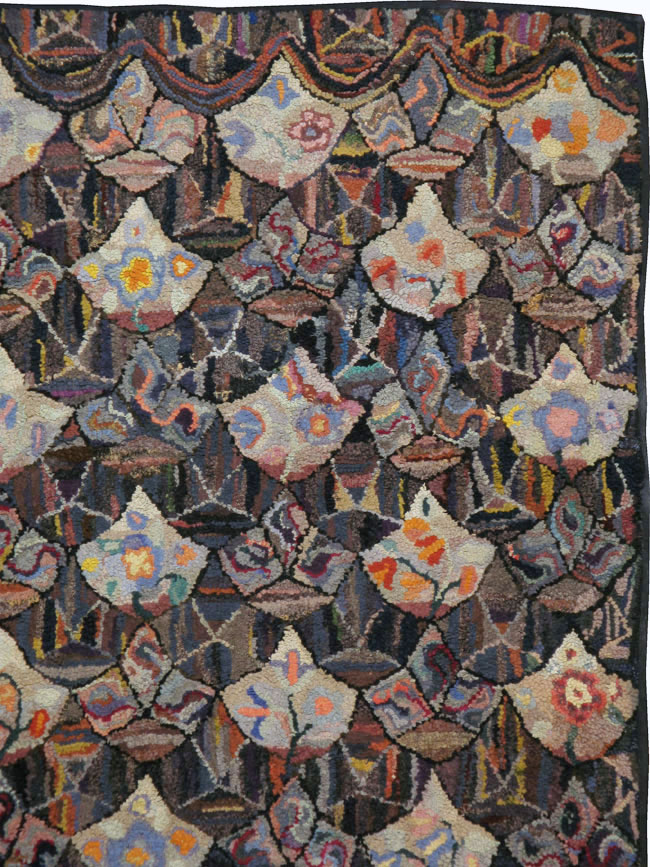 Antique American Hook Rug, No.21719 - Gss