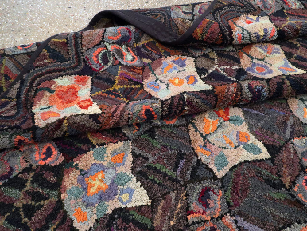Antique American Hook Rug, No.21719 - Gss