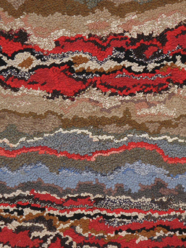 Antique American Hook Rug, No.21721 - Gss