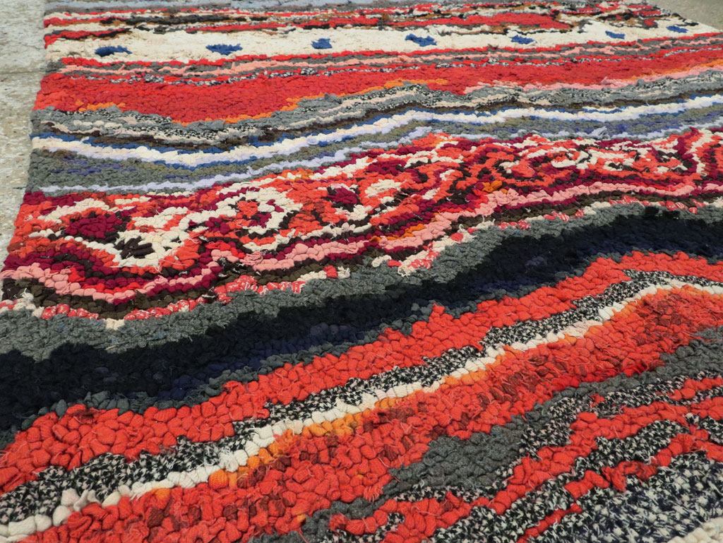 Antique American Hook Rug, No.21721 - Gss