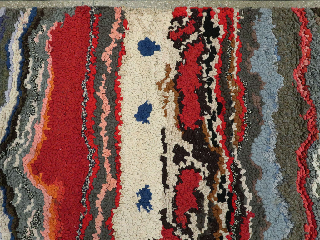 Antique American Hook Rug, No.21721 - Gss