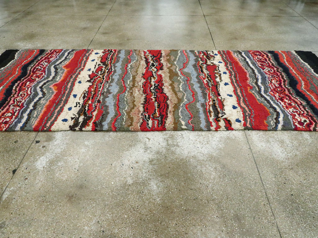 Antique American Hook Rug, No.21721 - Gss