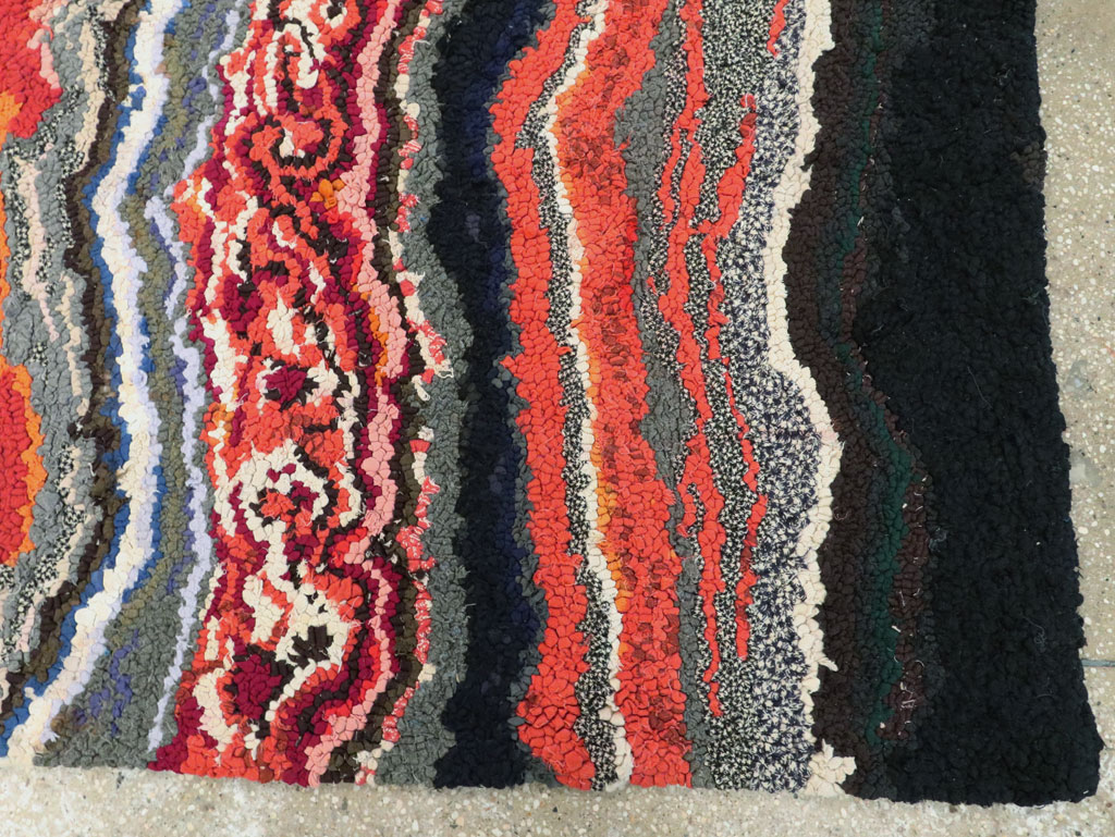 Antique American Hook Rug, No.21721 - Gss