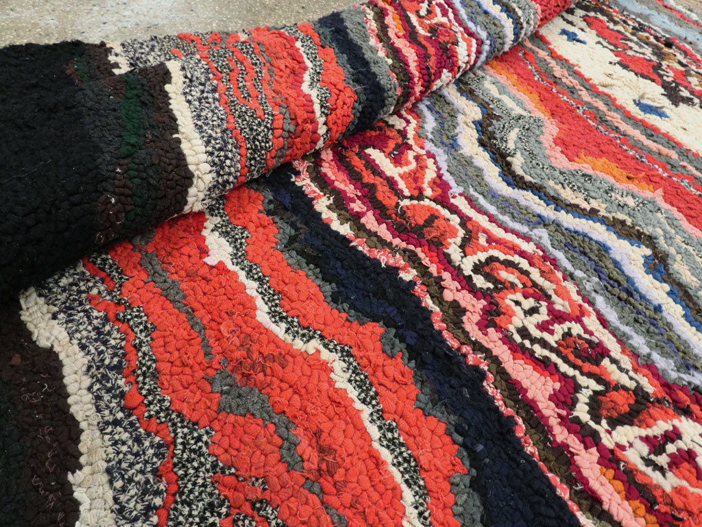 Antique American Hook Rug, No.21721 - Gss