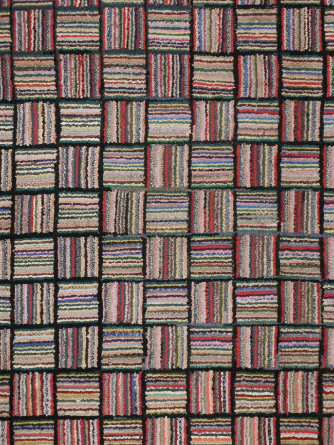 Antique American Hook Rug, No.21723 - Gss
