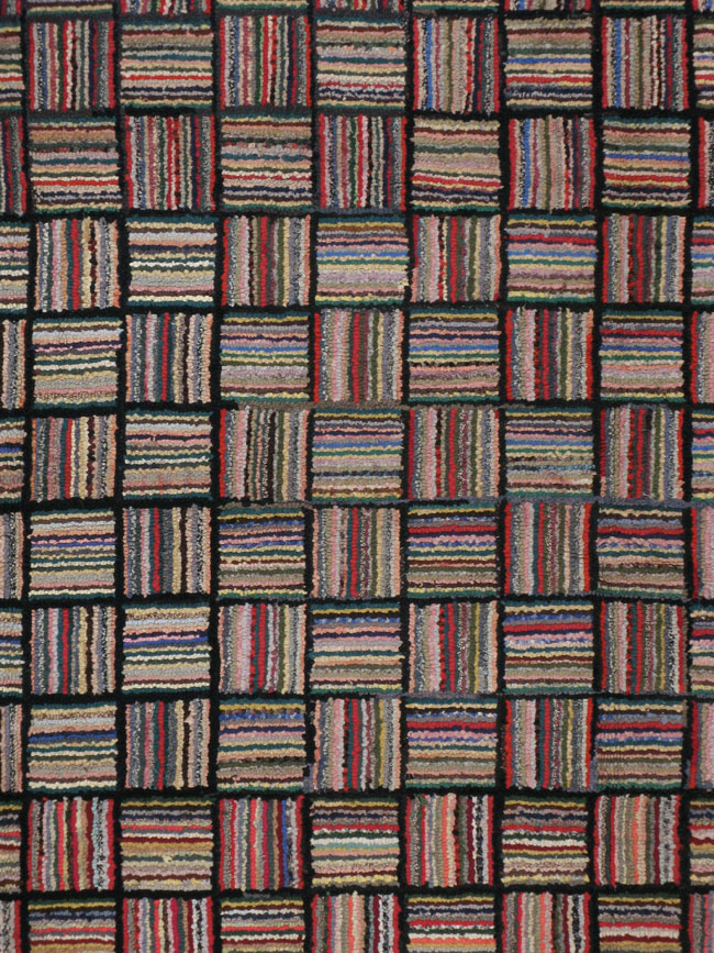 Antique American Hook Rug, No.21723 - Gss