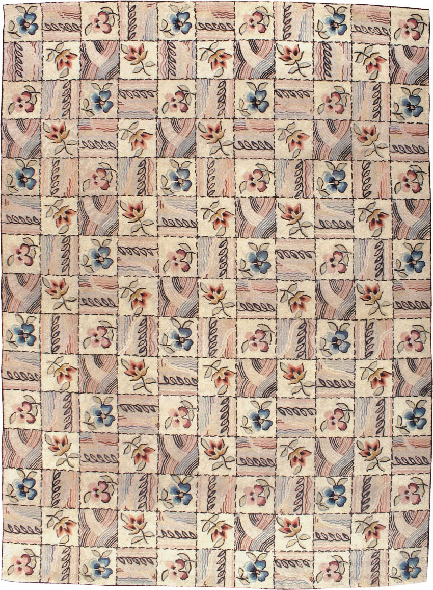Antique American Hook Rug, No.21730 - Gss