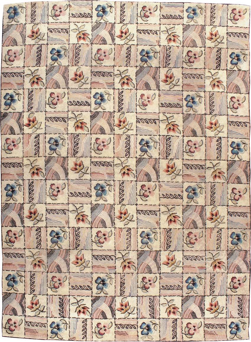 Antique American Hook Rug, No.21730 - Gss