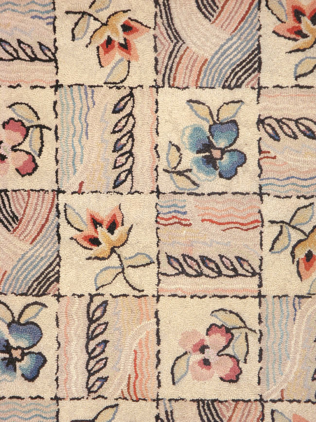 Antique American Hook Rug, No.21730 - Gss
