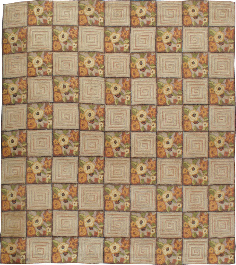 Antique American Hook Rug, No.21740 - Gss