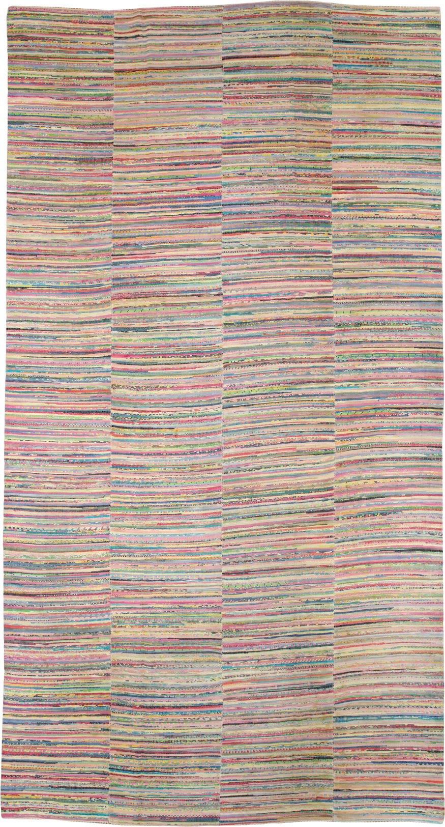 Vintage American Rag Rug, No.21743 - Gss