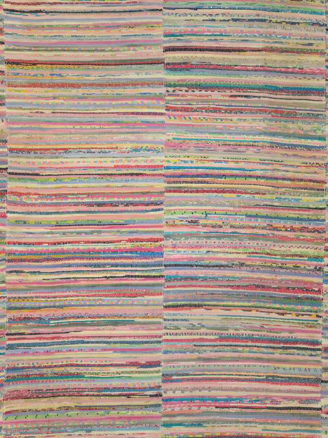 Vintage American Rag Rug, No.21743 - Gss