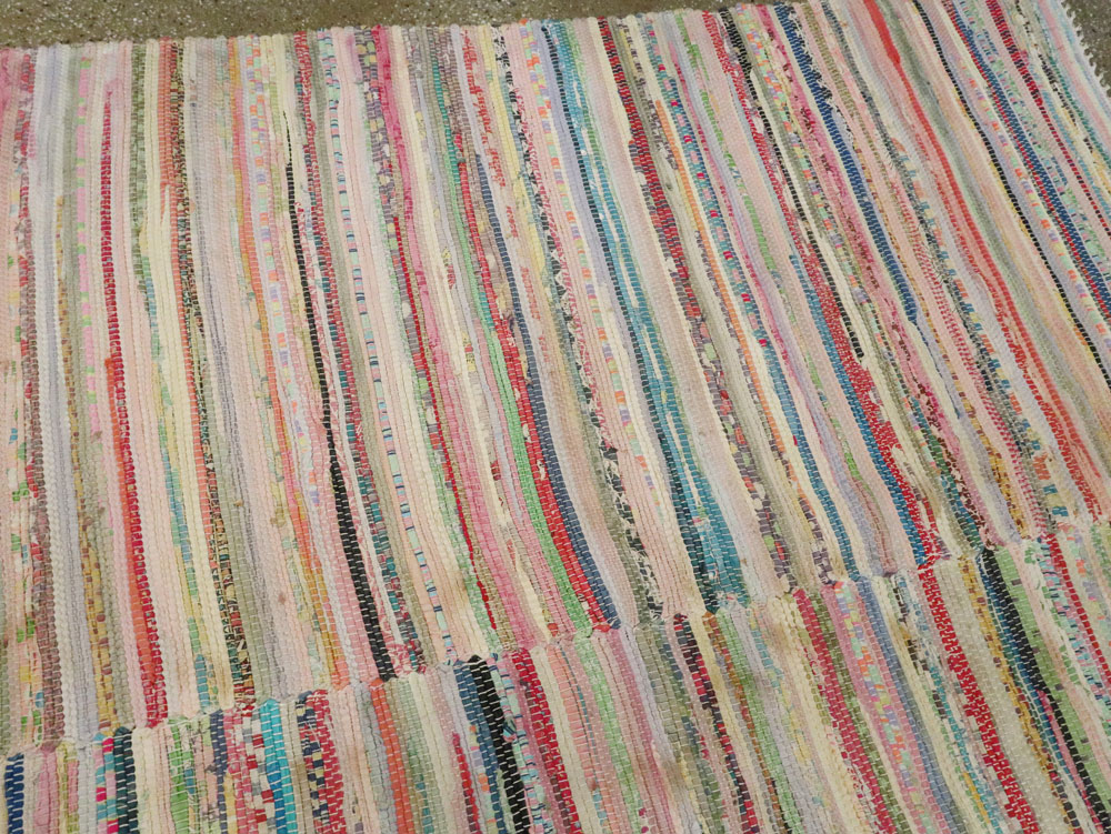 Vintage American Rag Rug, No.21743 - Gss