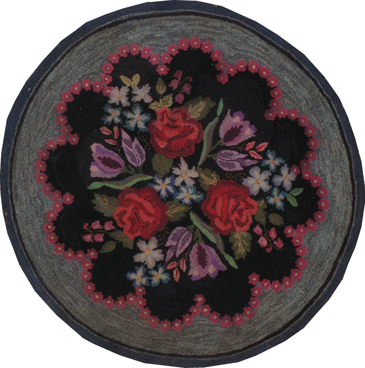 Antique American Hook Rug, No.21750 - Gss