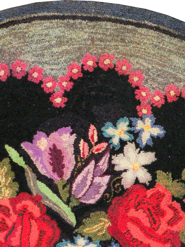 Antique American Hook Rug, No.21750 - Gss