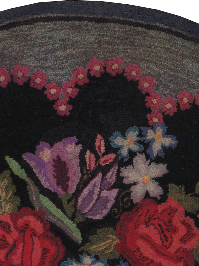 Antique American Hook Rug, No.21750 - Gss