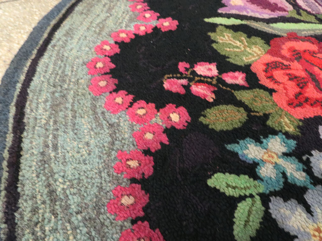 Antique American Hook Rug, No.21750 - Gss