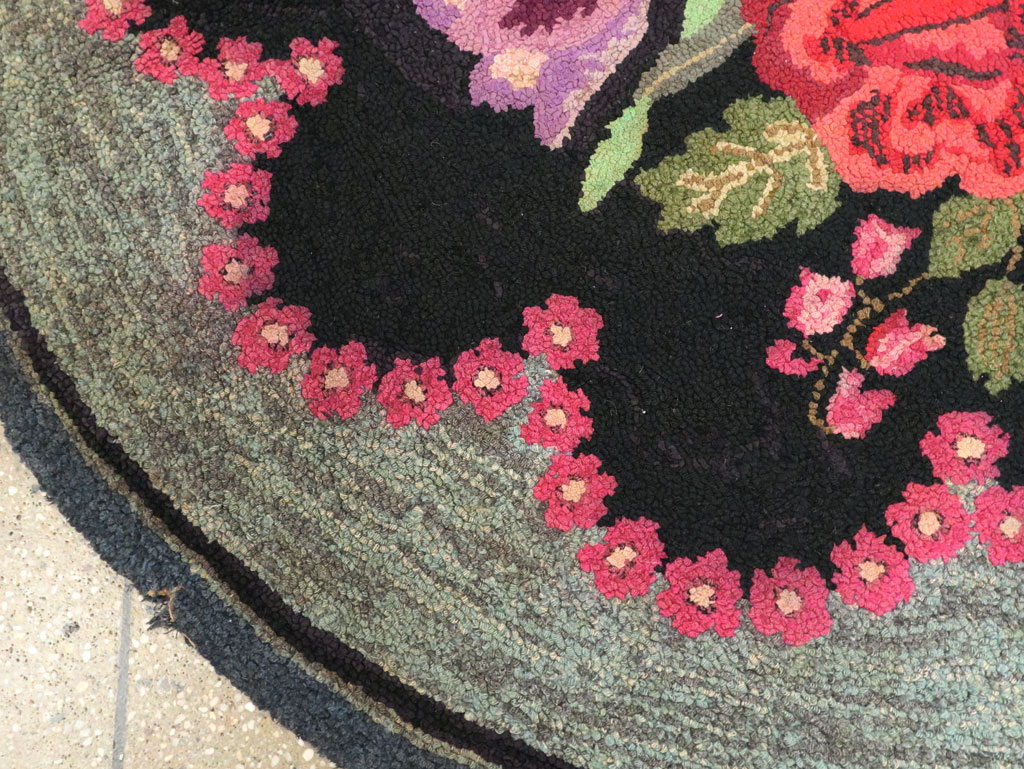 Antique American Hook Rug, No.21750 - Gss