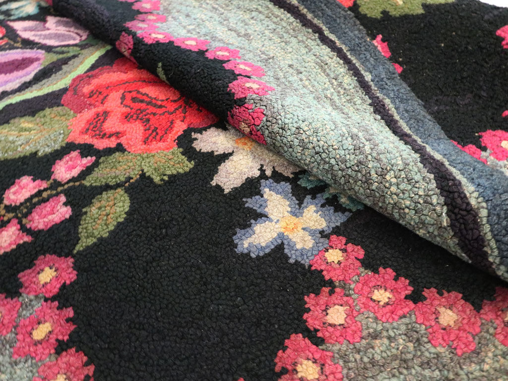 Antique American Hook Rug, No.21750 - Gss