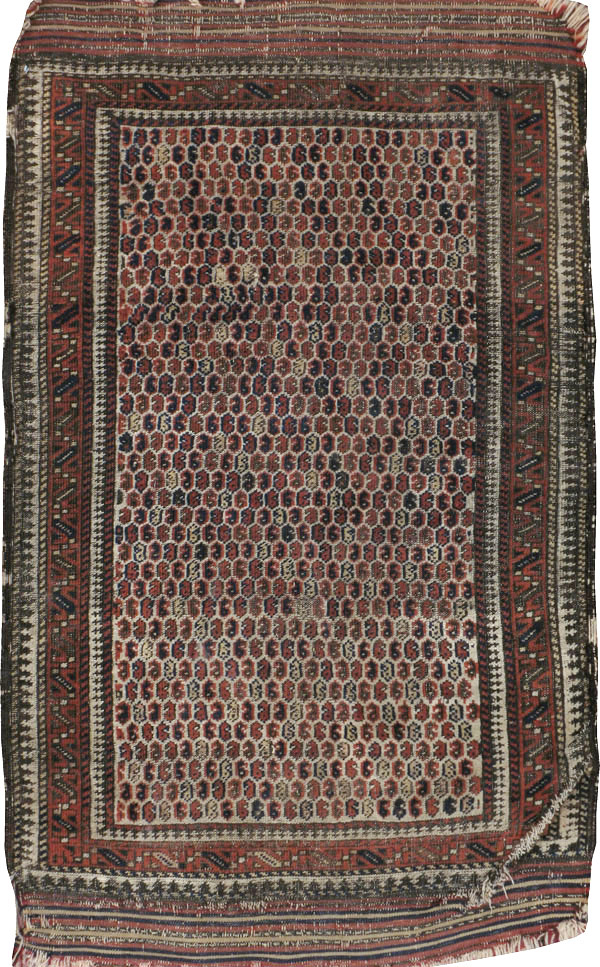 Antique Persian Baluch Distressed Rug, No.21760 - Gss