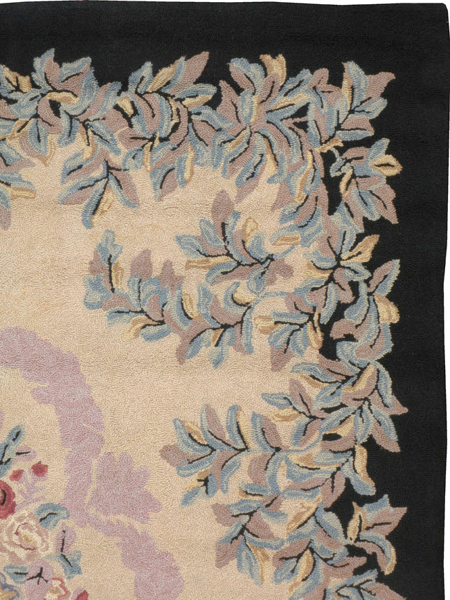 Vintage American Hooked Room Size Carpet, No.21763 - Gss