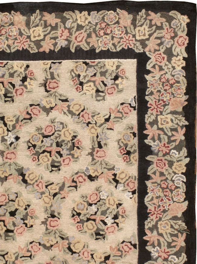Antique American Hook Rug, No.21765 - Gss