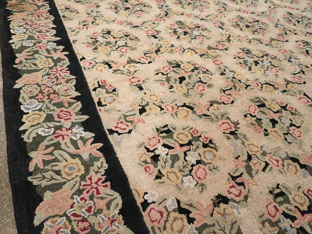 Antique American Hook Rug, No.21765 - Gss