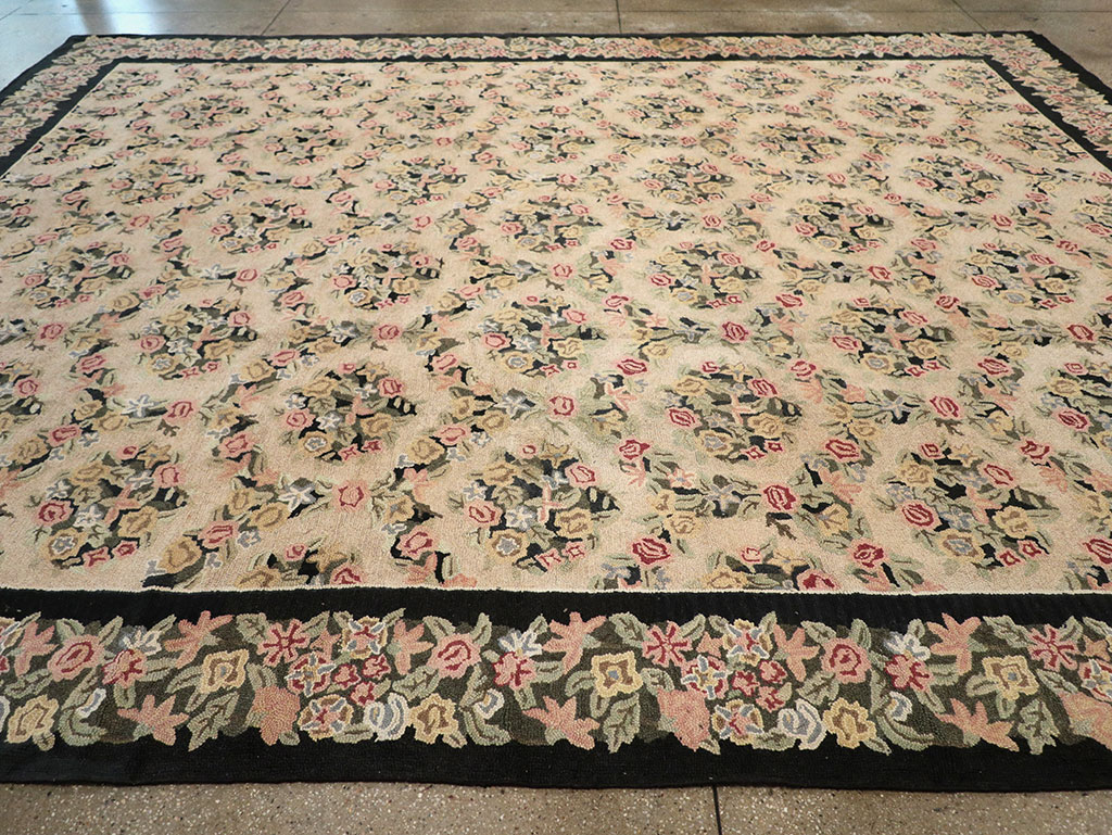 Antique American Hook Rug, No.21765 - Gss