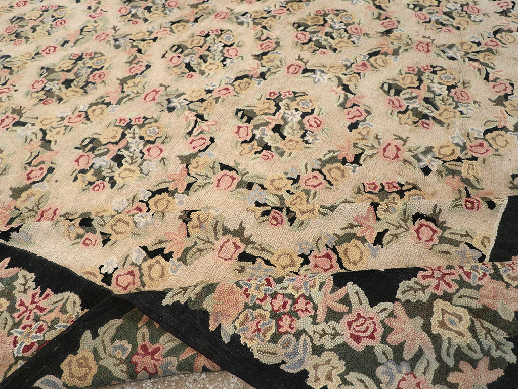 Antique American Hook Rug, No.21765 - Gss