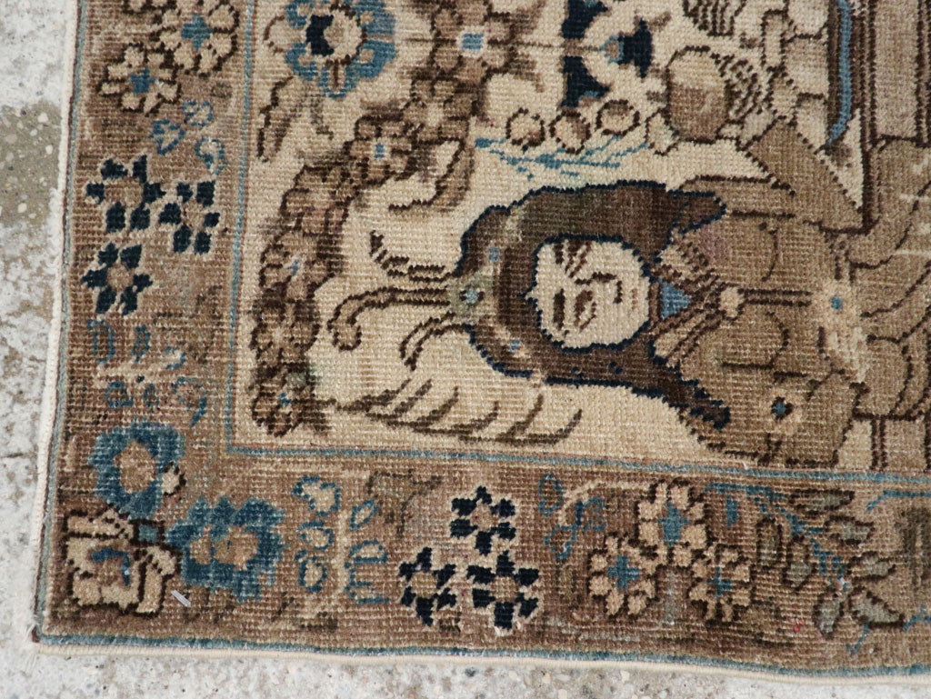 Antique Persian Tabriz Pictorial Rug (Pair: 1 of 2), No.21769 - Gss