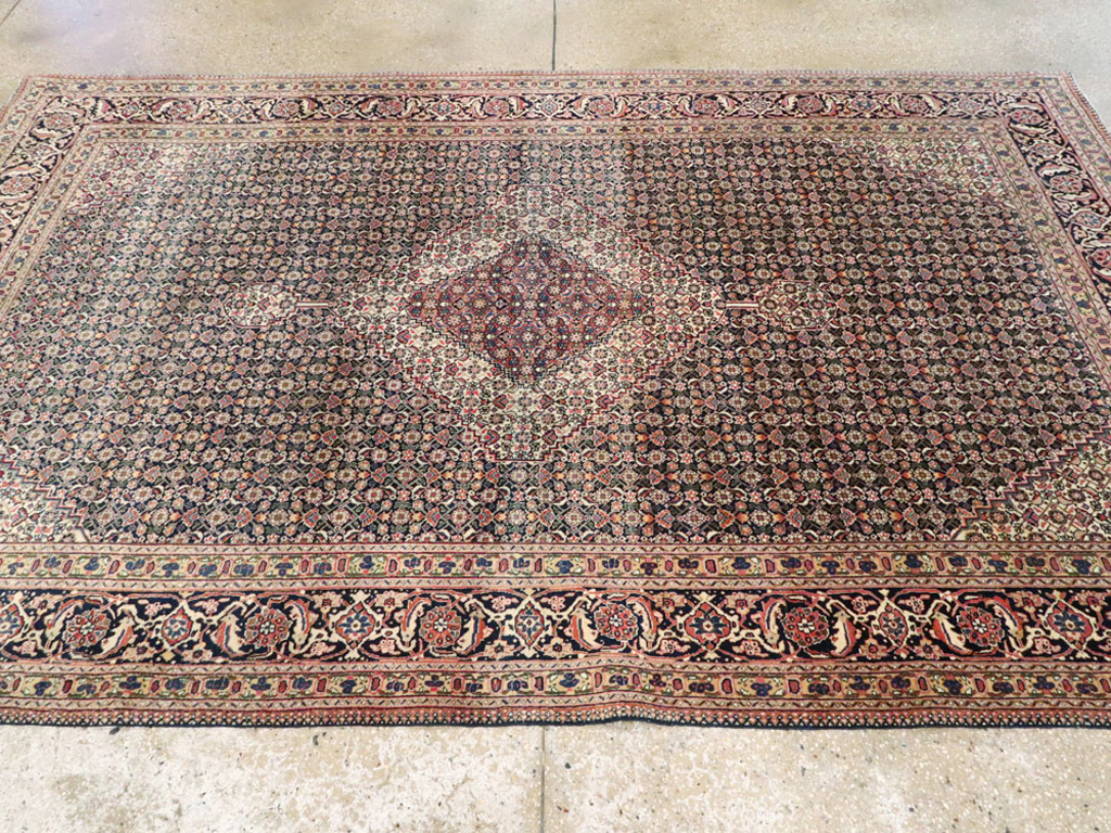 Vintage Persian Tabriz Carpet, No.21785 - Gss