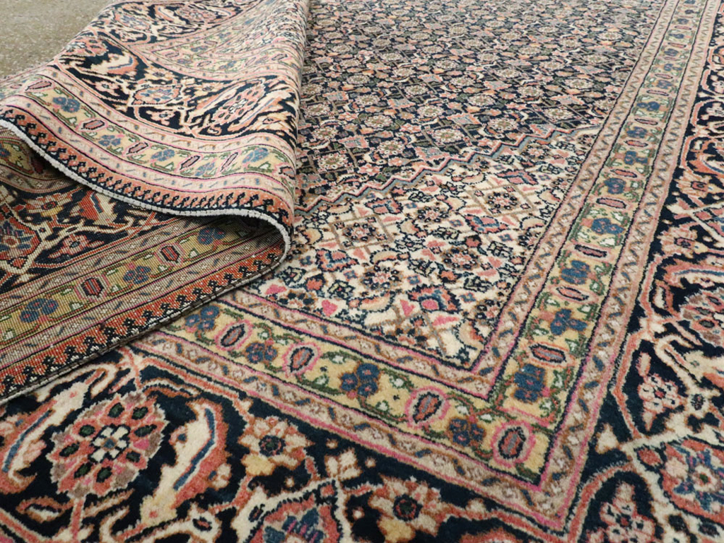Vintage Persian Tabriz Carpet, No.21785 - Gss