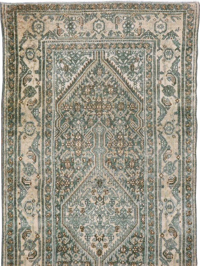 Antique Persian Bibikabad Long Runner, No.21795 - Gss