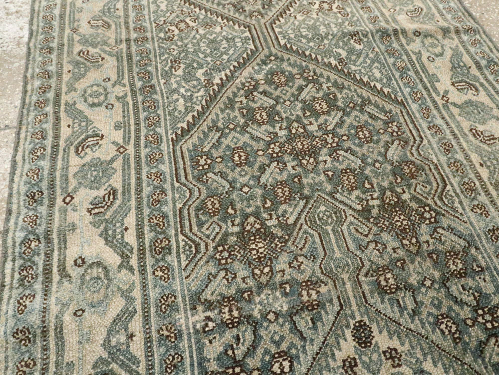 Antique Persian Bibikabad Long Runner, No.21795 - Gss