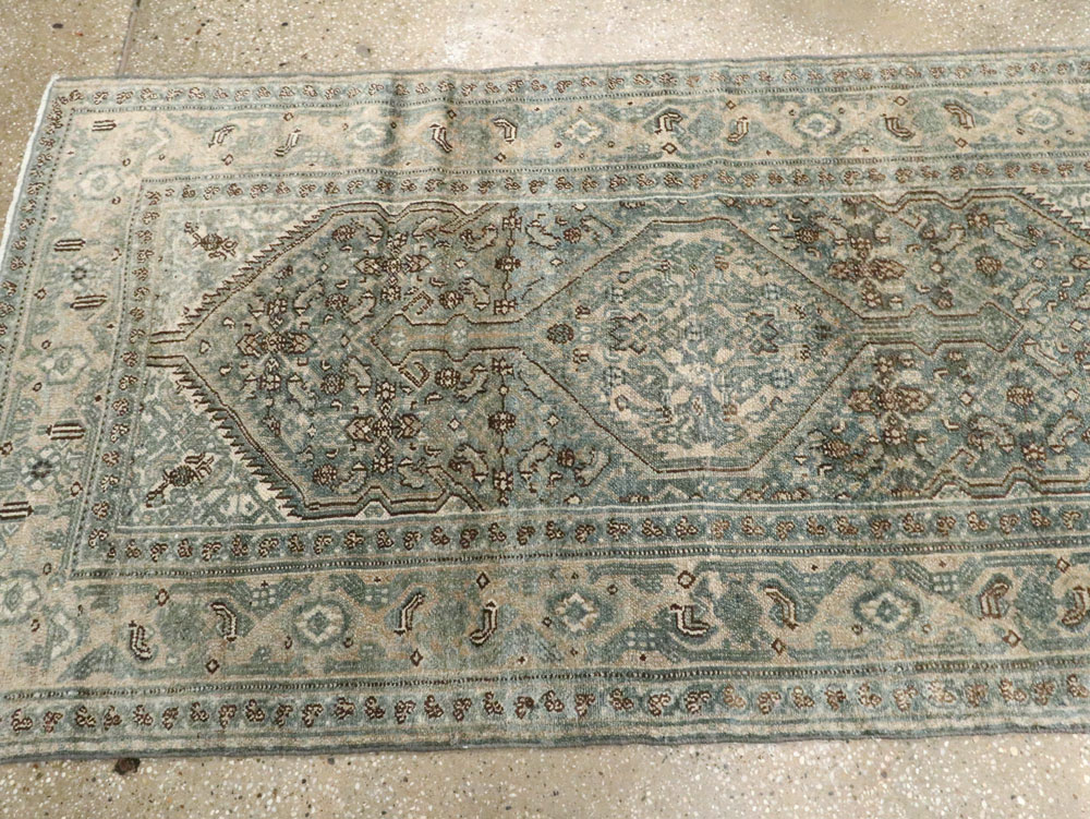 Antique Persian Bibikabad Long Runner, No.21795 - Gss