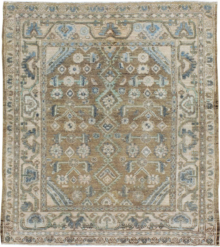 Vintage Persian Malayer Square Rug, No.21807 - Gss