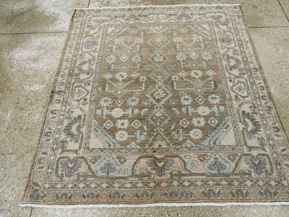 Vintage Persian Malayer Square Rug, No.21807 - Gss